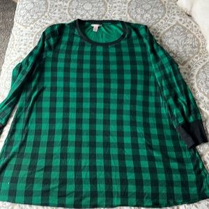 Victorias secret buffalo plaid thermal sleep gown